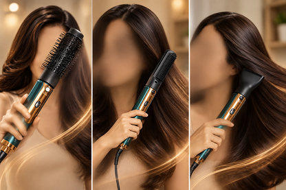 3-in-1 Hot Air Hair Styler & Volumizing Brush | Dry, Straighten & Curl